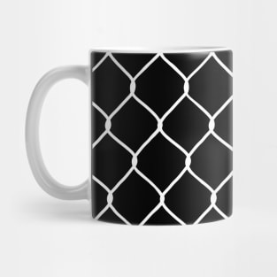Chain Link Fence (White) Mug